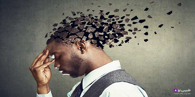 تصویر مفهومی از فرد درگیر افکار تکراری و مزاحم در ذهن