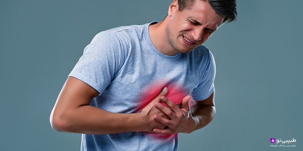 جوان مبتلا به سکته قلبی در بیمارستان تحت مراقبتهای پزشک
